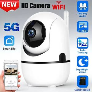 새로운 미니 카메라 스마트 홈 자동 추적 1080P 와이파이 IP 카메라 풀 나이트 비전 네트워크 무선 CCTV 비디오 베이비 보안 카메라