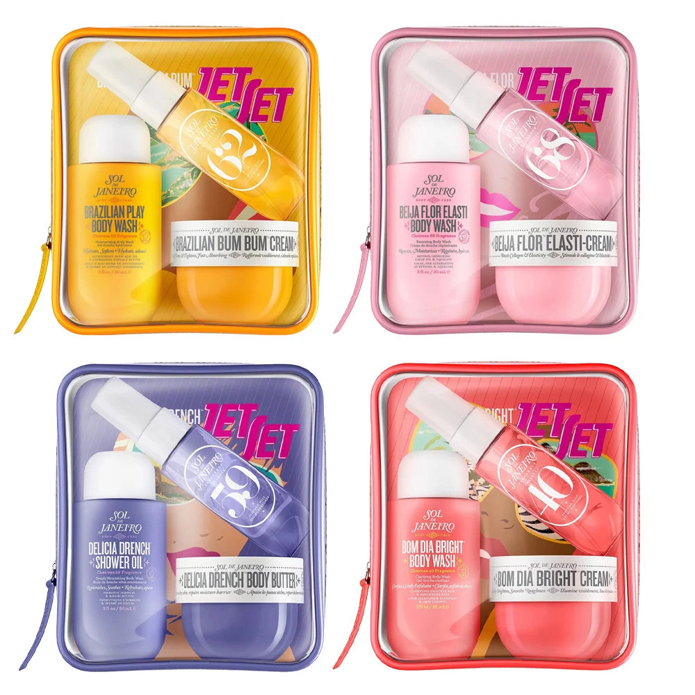 솔 데 자네이로 62 68 59 40 세트 (30ML 향수 미스트, 90ML 샤워 오일, 50ML 바디 버터) 헤어 & 바디용, 오래 지속되는 향