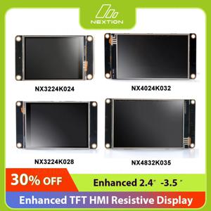 Nextion Enhanced 시리즈 HMI RTP LCD 저항성 디스플레이, EEPROM 및 대형 RAM 터치 모듈, 2.4 인치, 2.8 인치, 3.2 인치, 3.5 인치 크기, 1024 바이트