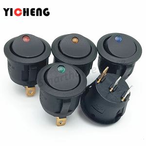 자동차용 로커 스위치 스위치 10개, KCD1/6A, KCD3/16A, KCD4/16A, 조명 LED 12v/220v(옵션)