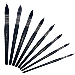 1pc 걸레 수채화 물감 페인트 브러시 아티스트 나일론 라운드 페인팅 브러쉬 아크릴 물 색 구 아슈 유화 미술 용품