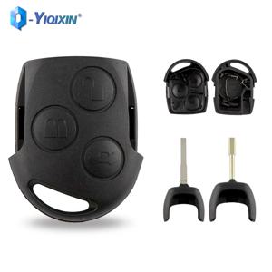 YIQIXIN Fob 커버 케이스 FO21 HU101 블레이드 부품 Ford Mondeo Focus 2 3 Festiva Fiesta Transit C-Max S-Max 자동차 원격 키 쉘