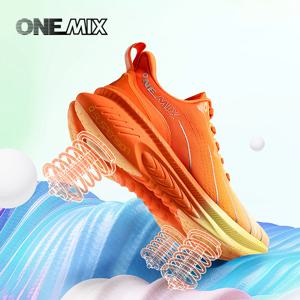 ONEMIX 남성용 새로운 탑 쿠션 운동화 운동 훈련 스포츠 신발 남성용 야외 미끄럼 방지 내마 모성 운동화