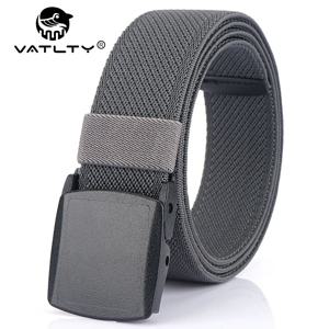 VATLTY 금속 무료 남성용 탄성 벨트 강력한 엔지니어링 플라스틱 퀵 릴리스 나일론 버클 남여 스트레치 벨트 야외 거들