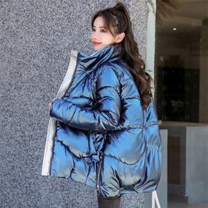 2026년 신상 겨울 자켓 여성 파카 광택 따뜻한 두꺼운 코트 여성용 면 패딩 파카 방수 아우터 루즈 스노우 자켓