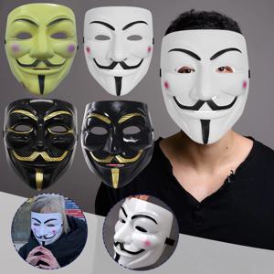 영화 가장 무도회 익명 얼굴 마스크 할로윈 파티 코스프레 마스크 성인 어린이를위한 소품 영화 테마 마스크 애니메이션 의상 용품