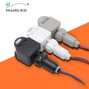모션 센서 스위치 220V 110V 12V LED 조명 PIR 타이머 벽걸이 형 자동 적외선 움직임 감지기 자동 켜짐 꺼짐 야외