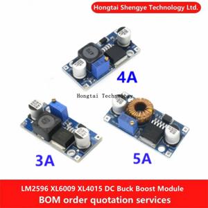 조절식 DC to DC 벅 부스트 모듈, 강압 전원 공급 장치 레귤레이터 모듈, LM2596 XL6009 XL4015, 3A, 4A, 5A