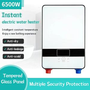 온수기 6500w 인스턴트 탱크리스 온수기 온도 조절기 유도 히터 스마트 터치 전기 히터 샤워 자동