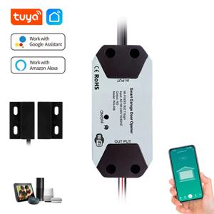 Tuya 차고 문 컨트롤러 도어 오프너 자동 WiFi 스마트 홈 알렉사 구글 어시스턴트 음성 제어 앱 원격 제어