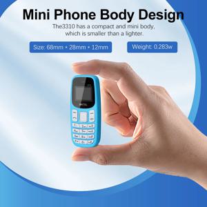 MKTEL 3310 미니 기능 휴대폰(이어훅 포함) 듀얼 SIM 듀얼 대기 MP3/MP4/FM 라디오/블루투스/GPRS