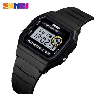 SKMEI 여성 패션 스포츠 시계 손목 시계 알람 디지털 여자 시계 방수 PU 스트랩 알람 시계 Relogio Feminino 1413