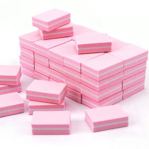 50Pc 전문 미니 손톱 아트 버퍼 파일 100/180 사포 매니큐어 팁 케어 파일 샌딩 연마 연삭 장비 도구