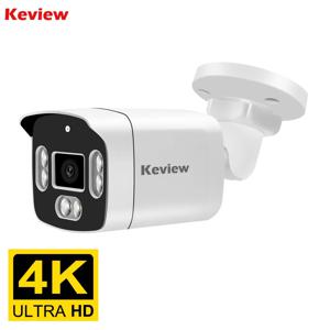 4K 8MP IP 카메라 4MP 방수 야외 AHD 카메라 양방향 오디오 컬러 야간 투시경 홈 감시 시스템
