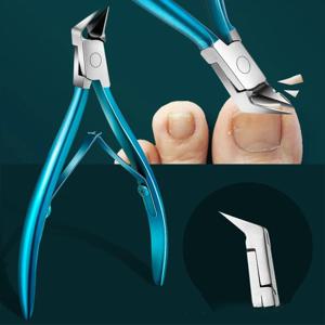 Culticle Nipper 손톱깎이 자란 두꺼운 발톱 트리머 스테인레스 스틸이있는 전문 발병 전문가 발톱 니퍼