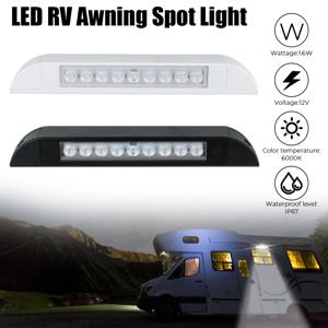 RV 요트 실내 천장 조명, RV 카라반 실내 벽등, 12V 야외 캠핑 라이트 바, 6000K LED 어닝 스팟 조명