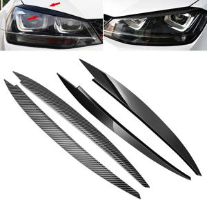 폭스 바겐 폭스 바겐 골프 7 Golf7 MK7 GTI 액세서리에 대 한 2Pcs 자동차 헤드 라이트 헤드 램프 눈썹 헤드 라이트 커버 트림 스티커
