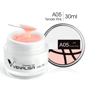 30ml Venalisa Builder 젤리 젤 프렌치 UV LED 폴리 네일 젤 펄 핑크 웃긴 토끼 네일 확장 네일 매니큐어