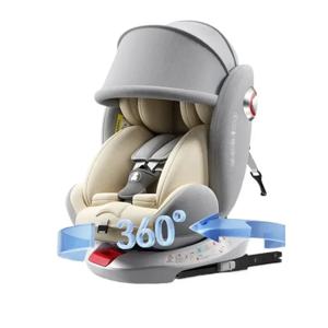 유니버설 360 °   회전형 어린이 자동차 안전 시트, 0-12세용 베이비 카시트, 신생아용 ISOFIX 스틸 인터페이스