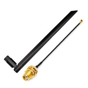433Mhz 안테나 SMA 남성 커넥터 + 15cm 어댑터 케이블 (Meshtastic 호환) 로라, 헬륨 채굴기, 스마트 홈 제어