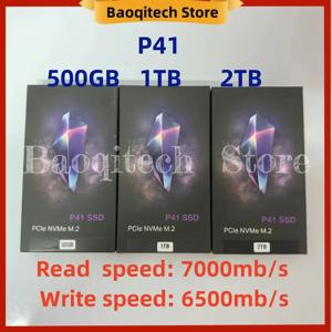 SK 하이닉스 허큘리스 플래티넘 500g 1t 2t SSD용 솔리드 스테이트 드라이브, P41 500GB 1TB 2TB 2280 M.2 PCIe 4.0 X4 NVMe Gen4, 신제품