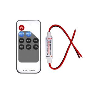 미니 LED 단색 디머 DC 5V 12V 24V 6A 5050 2835 스트립 조명용 일정 전압 PWM 신호 컨트롤러 RF 9키 리모컨 포함