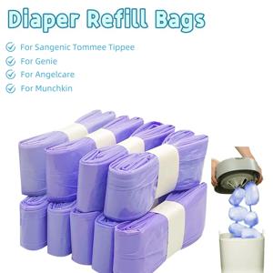 Tommee Tippee용 리필 백, Angelcare용 Genie용 기저귀 페일 리필, Munchki용 무향 기저귀 페일 리필 백