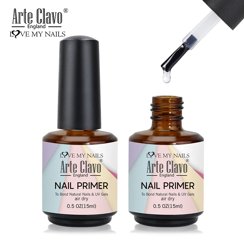 아르테 클라보 15ml 네일 프라이머 속건 베이스 클리닝제 UV 젤 폴리쉬 디하이드레이트 프라이머 베이스 코트 밸런스 플루이드 무산