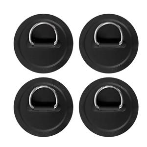 카약 풍선 보트 액세서리에 대 한 4pcs 서핑 보드 PVC 패치 스테인레스 스틸 D 링