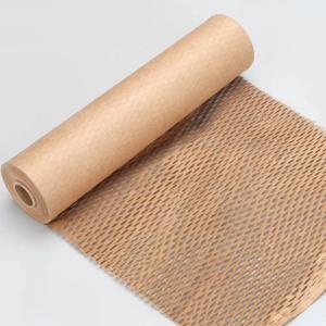 벌집 모양의 포장지 롤, 30cm × 10m 크라프트지, 이동/운송/작품 포장용으로 적합