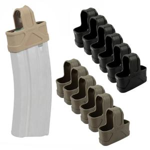 대부분의 글록 권총 M4 5.56 Mag 파우치 홀더에 대 한 6pcs 고무 장갑 슬리브 커버 케이스 사냥 전술 권총 총 홀스터를 보호