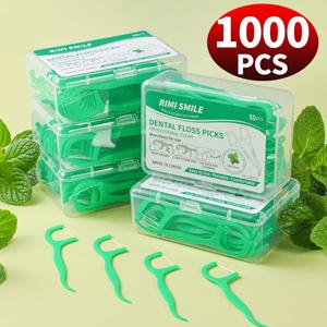 1000/500/300/150/50PCS 페퍼민트 치실, 초강력 치아 클리너, 휴대용 여행 치아 관리, 가격 대비 가치 세트
