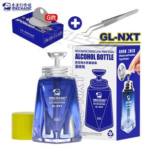 MECHANIC GL-NXT 프레스 유형 누출 방지 유리 알코올 병 150ml 유리 클리너 컨테이너 휴대 전화 PCB 마더 보드 Cleani
