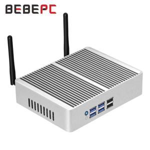 인터 코어 i7-4500U/i5-5300U 베어본 키트가 탑재된 BEBEPC 미니 PC 산업용 Win10Pro 지원 WiFi Linux 컴팩트 컴퓨터 준비