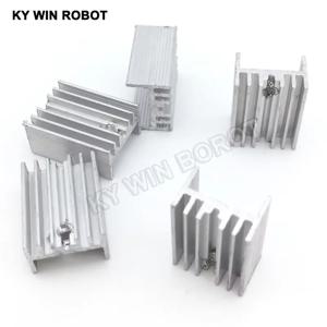 10pcs 알루미늄 TO-220 방열판 TO 220 방열판 트랜지스터 라디에이터 TO220 쿨러 냉각 20*15*10MM