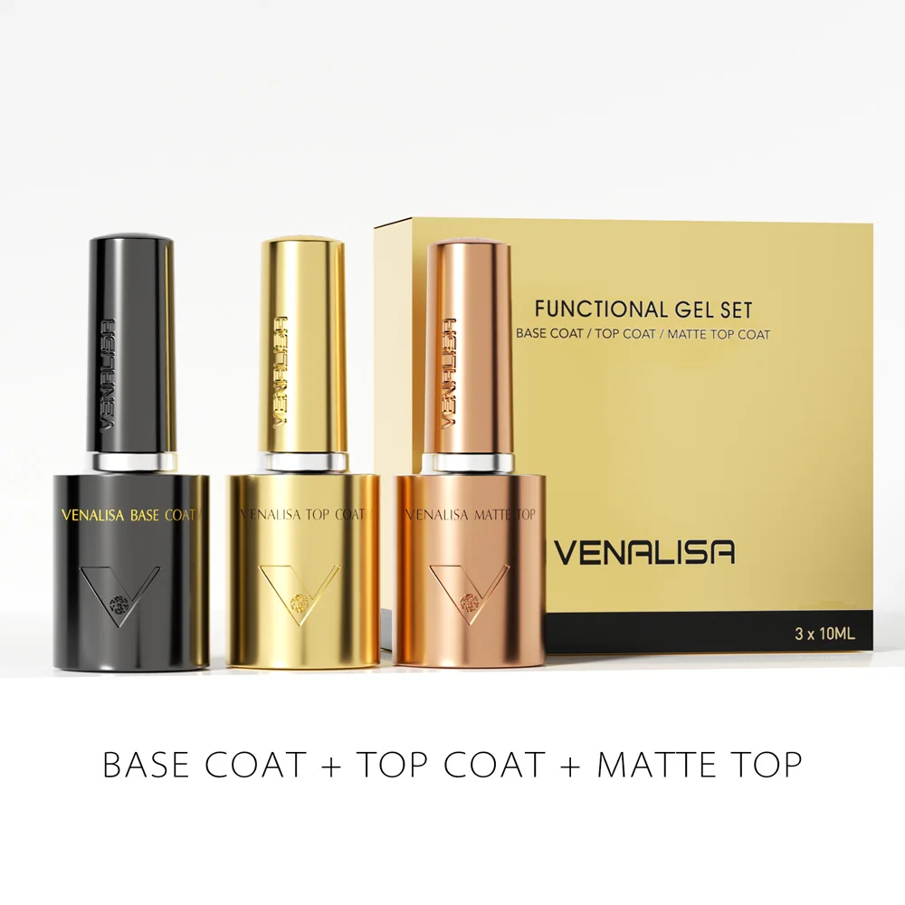 1/2/3개 세트 베날리사 10ml 네일 젤 폴리쉬 HEMA/TPO 프리 베이스 울트라 글로시 다이아몬드 템퍼드 롱 웨어 탑코트 매트 젤 바니쉬