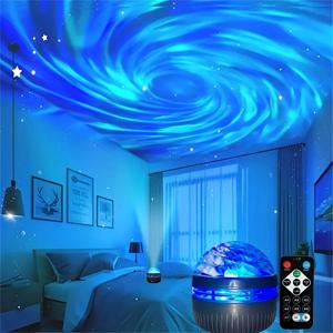 오로라 프로젝션 무대 조명 USB LED 프로젝터 크리스마스 파티 장식 원격 제어 7 색 꿈꾸는 하늘 파티 야간 조명