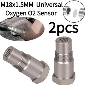 2PCS M18x1.5 범용 산소 O2 센서 스페이서 어댑터 엔진 경고등 CEL 산소 센서 자동차 내구성 개조 액세서리