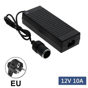 자동차 전원 어댑터 변환기 전원 변환 AC 어댑터 DC 110V/220V에서 12V 10A 전원 어댑터 공급 라이터 자동차 액세서리