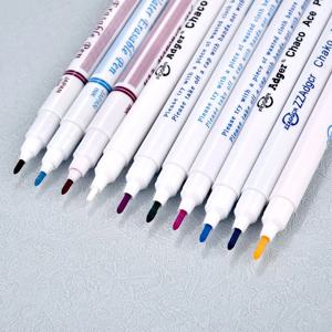 사라지는 지워지는 잉크 패브릭 마커 펜 1/3개 크로스 스티치 물로 지워지는 펜 재단사 퀼팅 바느질 도구 의류 제작