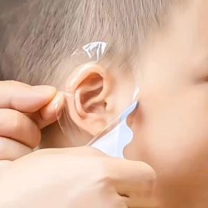 20/100개 아기 목욕 방수 귀 스티커, 아기 샤워 귀 덮개, 귀 보호대 어린이 샤워 목욕 귀 덮개