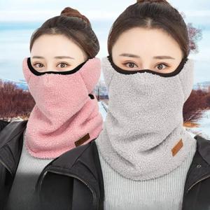 신상 여성용 따뜻한 플러시 귀마개 귀 보호 얼굴 스카프 야외 추운 겨울 액세서리 조절 가능한 마스크 연장용 패션