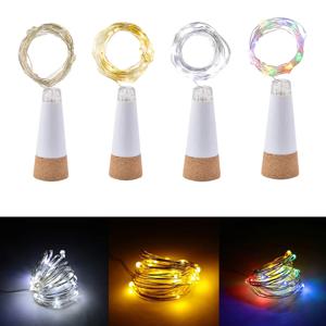 LED 와인 병 조명 코르크 포함, USB 충전식 배터리 불필요, 6.5피트(2M) 구리선 20 LED 코르크 조명 요정 조명