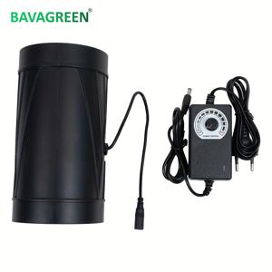 바바그린 100mm 인라인 부스터 덕트 팬 저소음 EC 모터 속도 조절 가능 환기 배기 파이프 팬 (재배 텐트, 주방용)