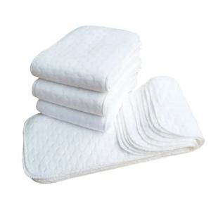 2/5/10Pcs 아기 기저귀 재사용 가능한 세탁 가능한 면 기저귀 생태 기저귀 삽입 면직물 통기성 흡수성 천 기저귀