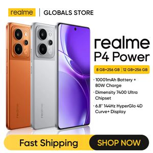 리얼미 P4 파워 5G 스마트폰 디멘시티 7400 울트라 칩셋 50MP 소니 OIS 카메라 10001mAh 배터리 80W 충전 6.8인치 144Hz 디스플레이