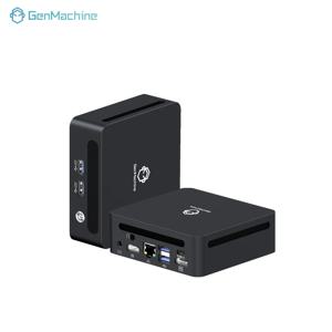NVMe SSD |   WiFi 6E 및 블루투스 5.2 |   듀얼 HDMI 4K Genmachine AMD Ryzen 7 6800U 미니 PC |   8코어 16스레드 |   24GB LPDDR5 + 512GB