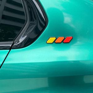 3D 자동차 삼색 3 그릴 로고 프론트 그릴 데칼 엠블럼 배지 스티커 (타코마 4러너 툰드라 FJ RAV4 자동차 액세서리용)