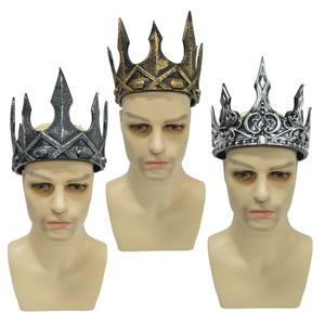 어린이 할로윈 크라운 머리 장식 킹 드레스 카니발 중세 크라운 머리 장식 이집트 파라오 크라운 공연
