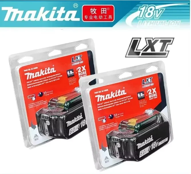 마키타 18V 6.0Ah 배터리 정품 리튬 이온 충전식 배터리 18V 6000mAh 교체용 배터리 BL1860 BL1850 BL1860B